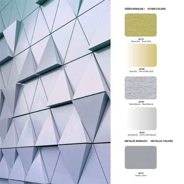Asaş Signbond Satine Ayna Görünümlü Kompozit Panel
